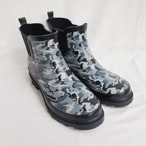 Unsensored Blast Rubber Rain Boots Gray Camo Women's Size 8